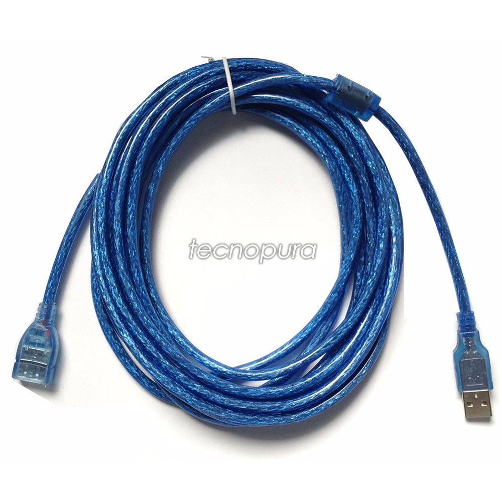 Cable USB Tipo A Macho - Tipo A Hembra 5m Extension usb - MEGATRONICA