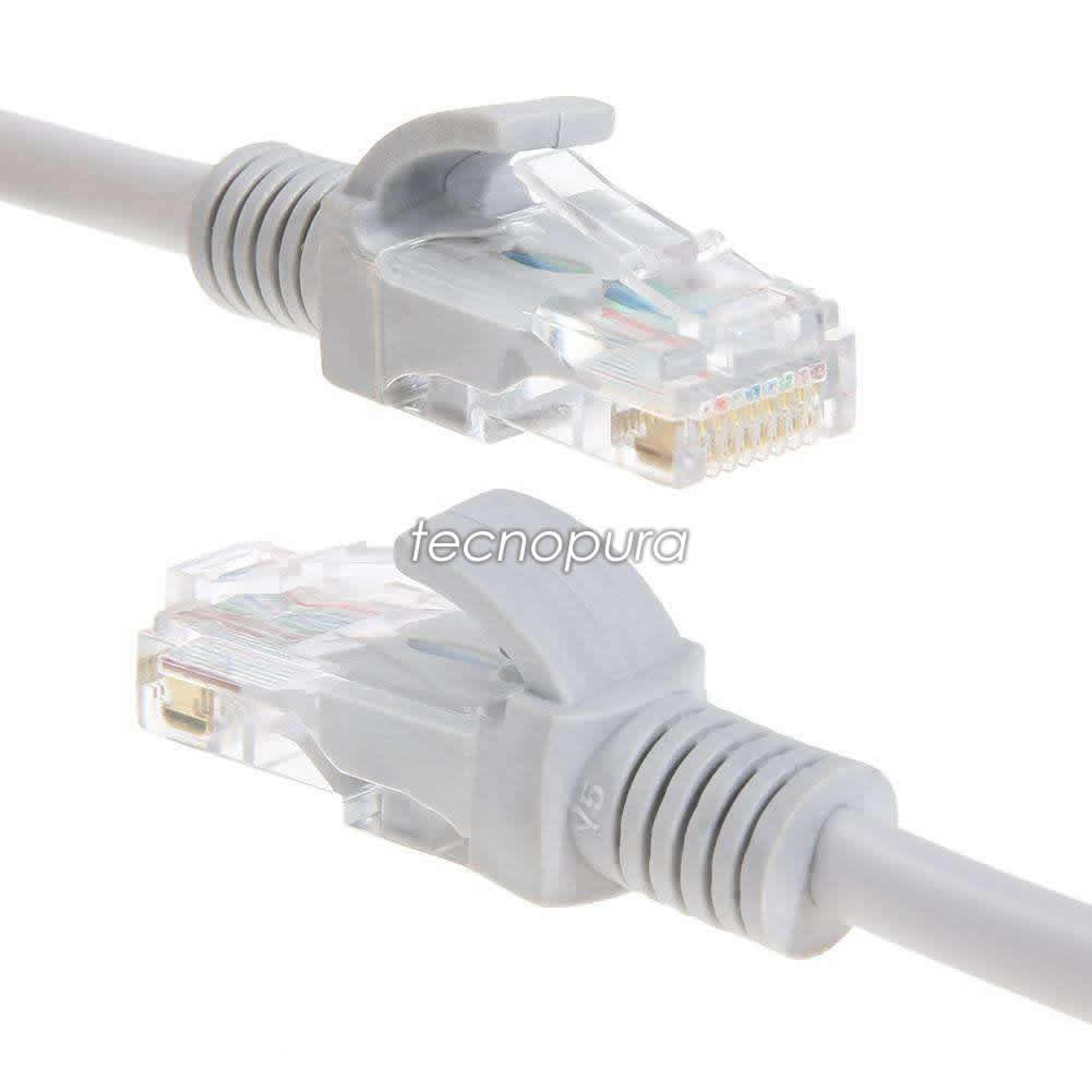 Independientemente Restringido Característica Cable de red RJ45 UTP Cat5e Ethernet / Patch cord de 5 metros - Tecnopura