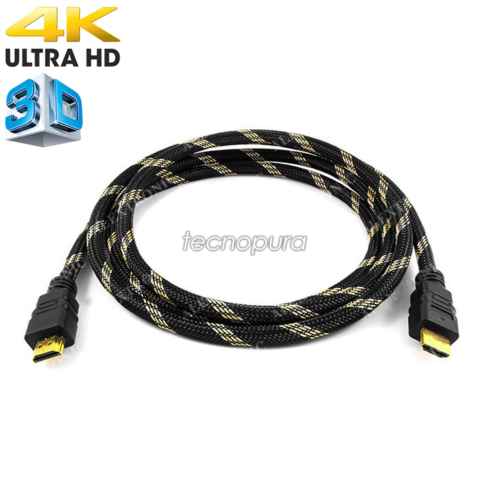 Cable HDMI 15 metros - Soporta 3D Full Ultra HD 4K 2160p@30Hz - Tecnopura
