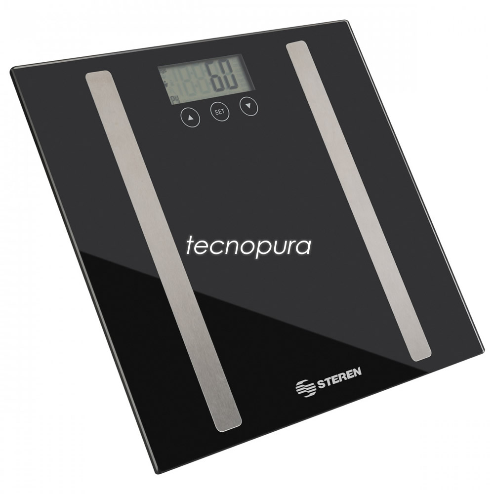Báscula digital de con medidor de grasa corporal - Tecnopura