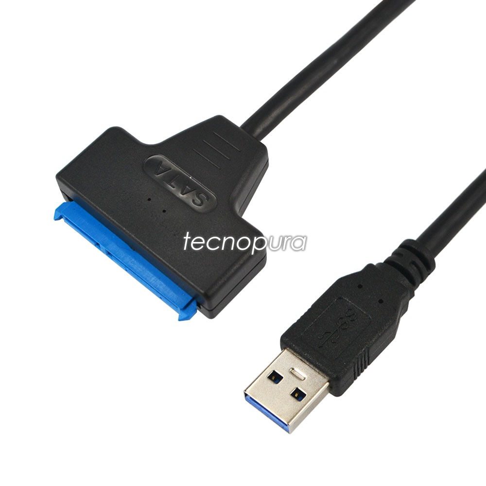 adaptador disco duro de portátil 2.5" a USB 3.0 - Tecnopura
