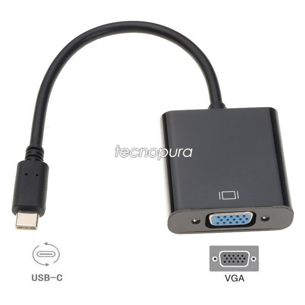 DELL XPS 13 Compatible con MacBook MOKiN Thunderbolt 3 Lenovo 900 Adaptador USB C a VGA 2018 MacBook Pro USB Tipo C a Adaptador VGA Macho a Hembra HP Spectre x2 Plata
