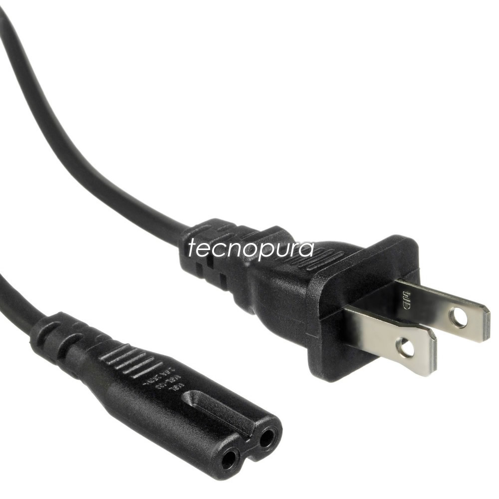 Cable de corriente para cargador de portátil laptop tipo - Tecnopura