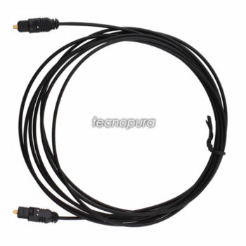 1 metro de cable fibra óptica digital audio Toslink