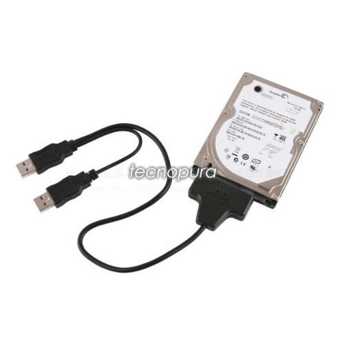 Nombre provisional Desviación Armada Convertidor cable adaptador SATA a USB para discos duros 2.5" - Tecnopura
