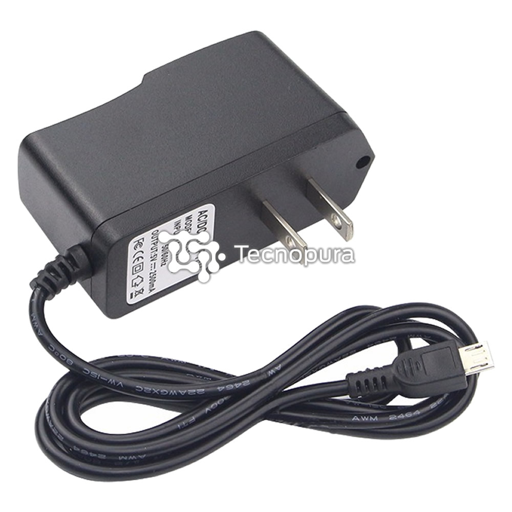 Fuente de voltaje / Adaptador de corriente 5V 2A - Conector Micro USB -  Tecnopura