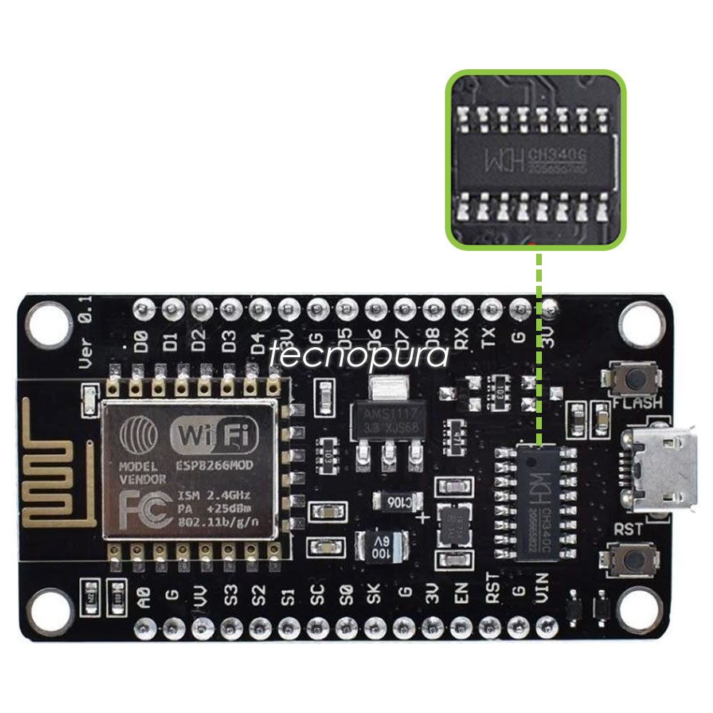 NodeMcu V3 ESP8266 CH340 CH340G Development Board - Wireless WiFi Module For Arduino