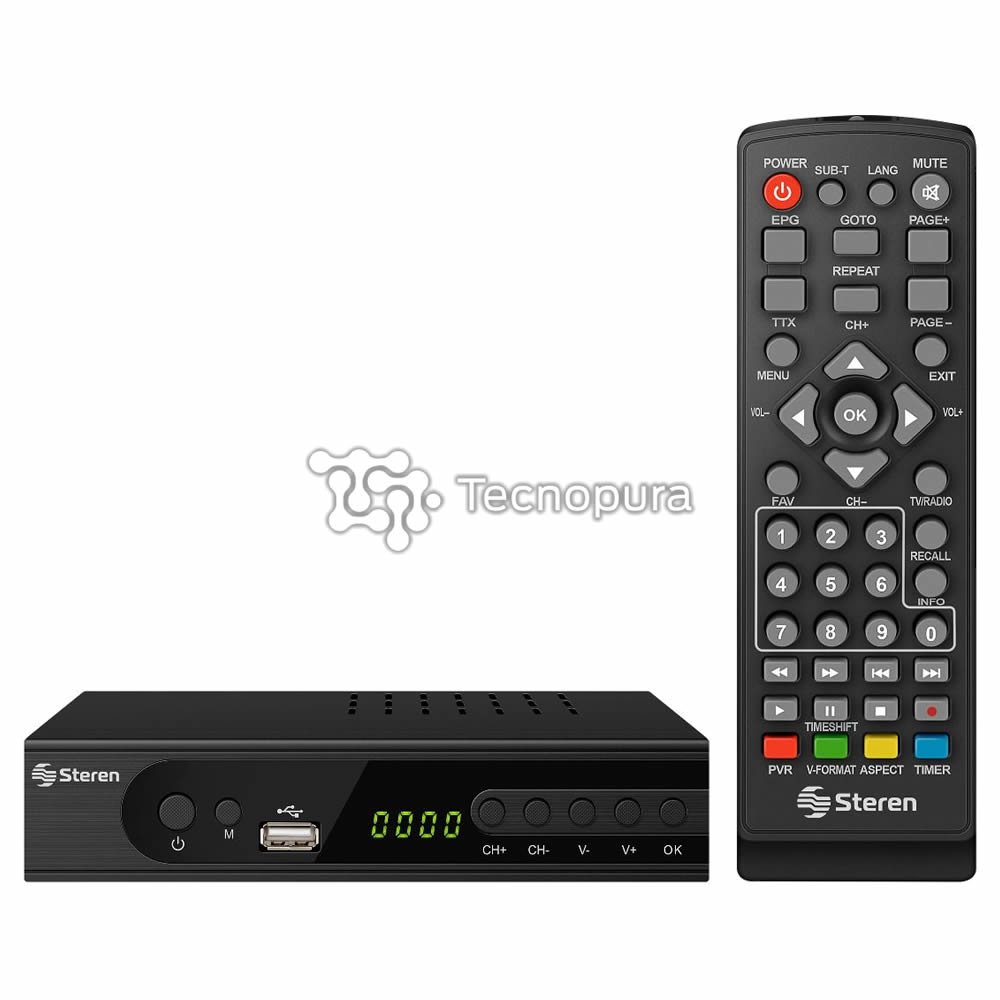 Tdt decodificador Tv digital con HDMI antena y control